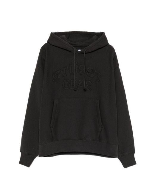 Stussy Black Drawstring Hood Pouch for men