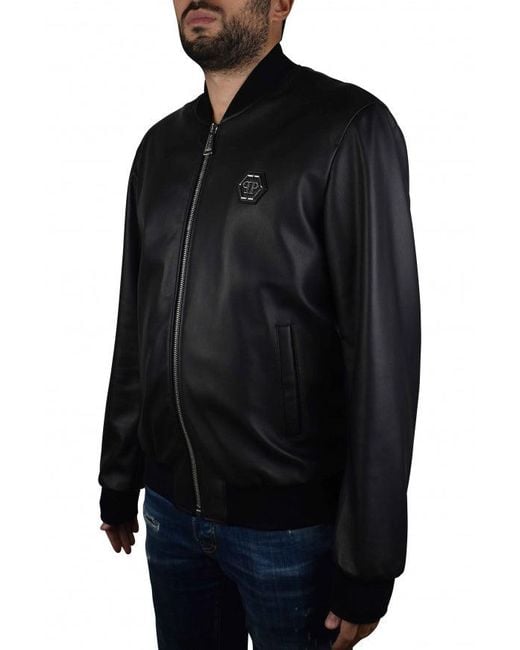 Philipp Plein Black Bomber Jacket