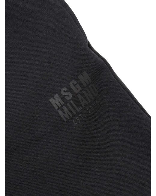 MSGM Interlock Bermuda Unisex in het Black