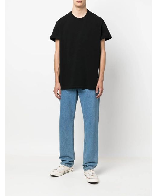 Golden Goose Deluxe Brand Black Golden M's Regular T Shirt Distressed Cotton Jersey for men