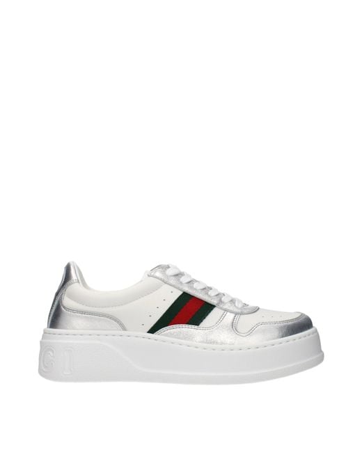 Gucci Women's White Sneakers/ Leather