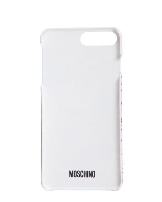 Moschino White Capsule Printed Iphone 7 Plus & 8 Plus Case for men