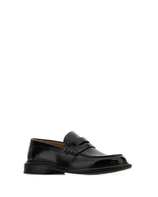 Givenchy Black Leather Loafers
