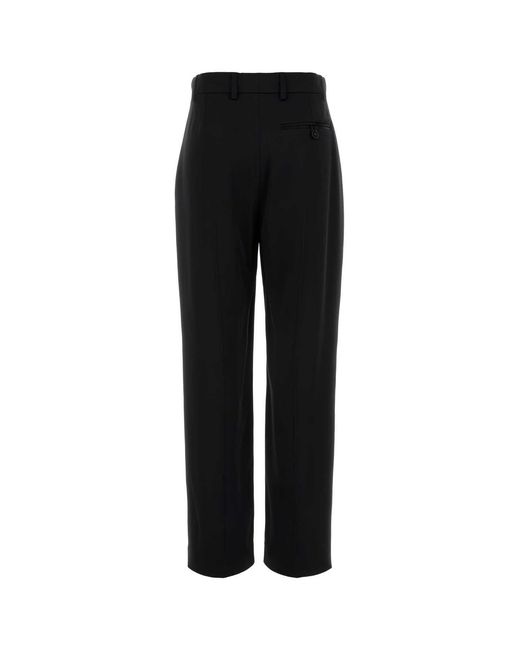 Stella McCartney Black Pleated Straight Sat