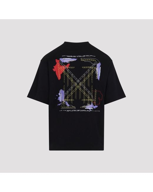 Off-White c/o Virgil Abloh Black Archigeograpgy Arrow Skate T Shirt