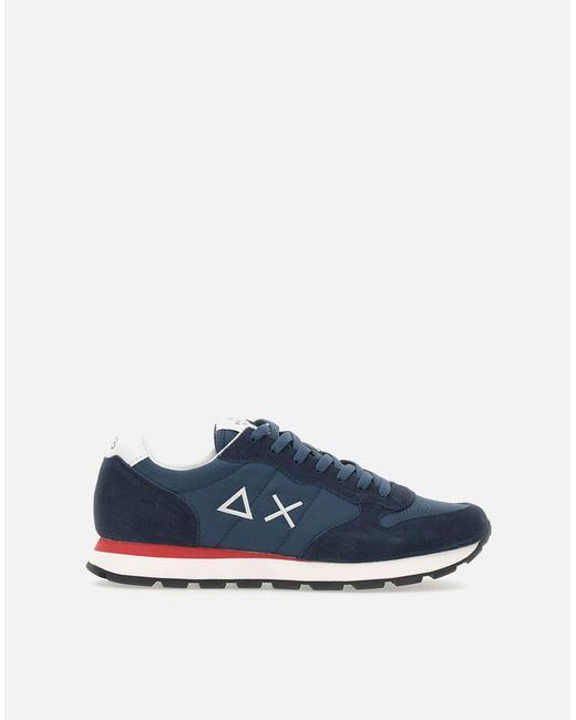 Sun 68 Blue Tom Solid Sneakers for men