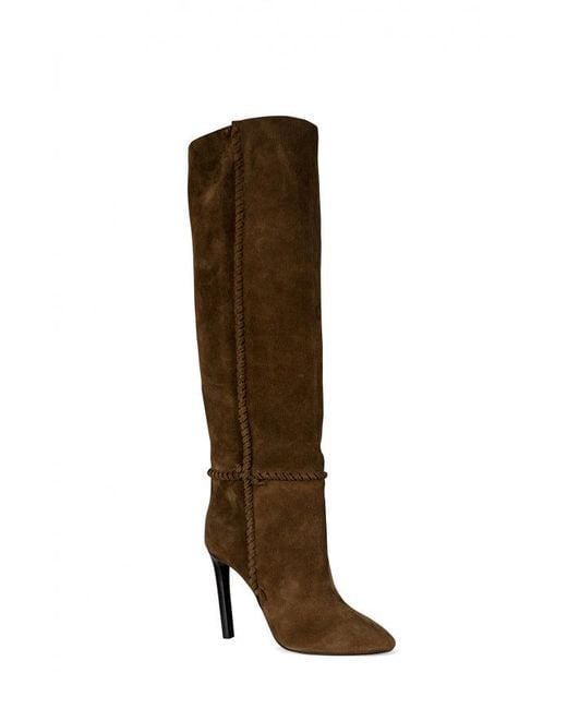Saint Laurent Brown Mica Boots