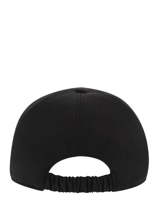 Premiata Black Baseball Cap With Embroidered Logo