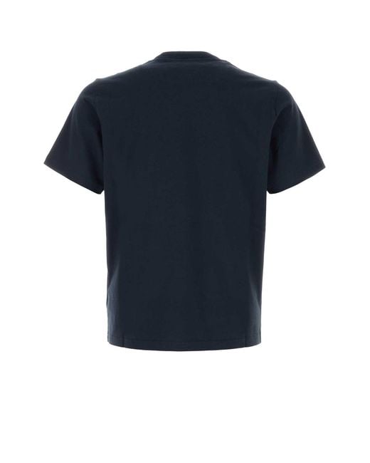 Autry Blue Embroidered Logo Tee for men