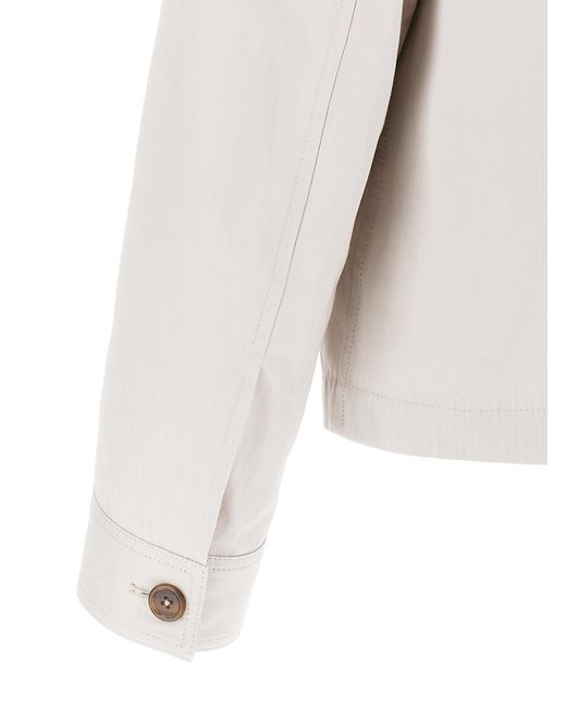 Dolce & Gabbana White Logo Embroidery Jacket for men