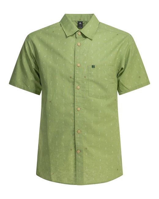Montbell Green Cotton Bamboo Shirt