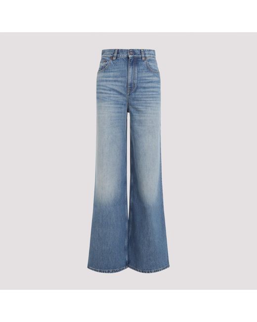 Chloé Blue Highwaisted Wideleg Dream Jeans