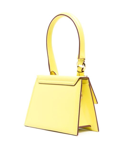 Jacquemus Yellow Le Chiquito Moyen Boucle Leather Handbag