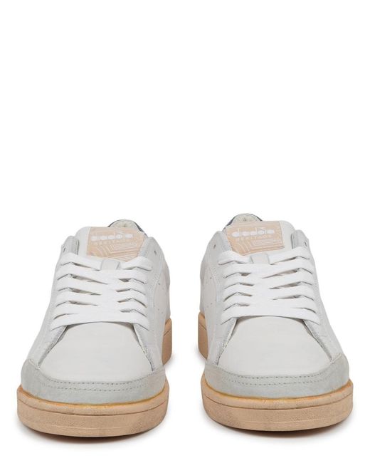 Diadora White Sneaker "Prestige Plain Used" for men