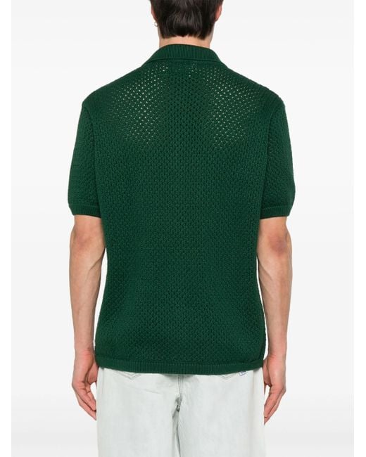 Arte' Green Crochet Shirt for men