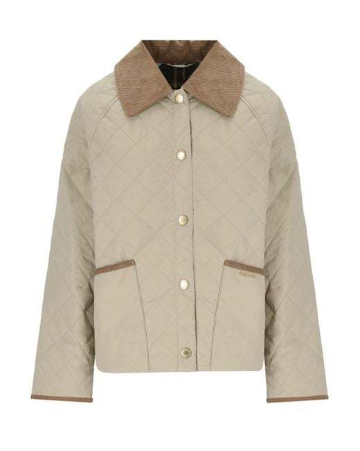 Barbour Natural Anise Light Sand Quilted Jacket