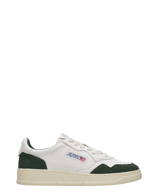Sneakers Medalist Low Man White and Bottle Green Autry de hombre