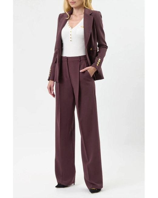 Elisabetta Franchi Purple Trousers