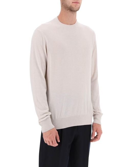 Agnona Natural Cashmere Silk Sweater for men