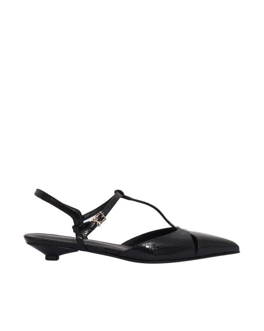 Sergio Levantesi White Slingback Fiamma5 Aspis Nero
