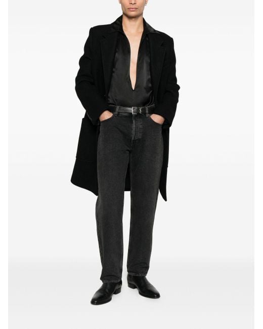 Saint Laurent Gray Denim Cotton Jeans for men