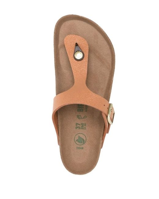 Birkenstock Brown Gizeh Veg, Birkibuc Shoes
