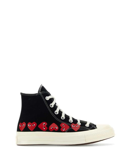 COMME DES GARÇONS PLAY White Canvas Comme Des Garã§Ons X Converse Sneakers