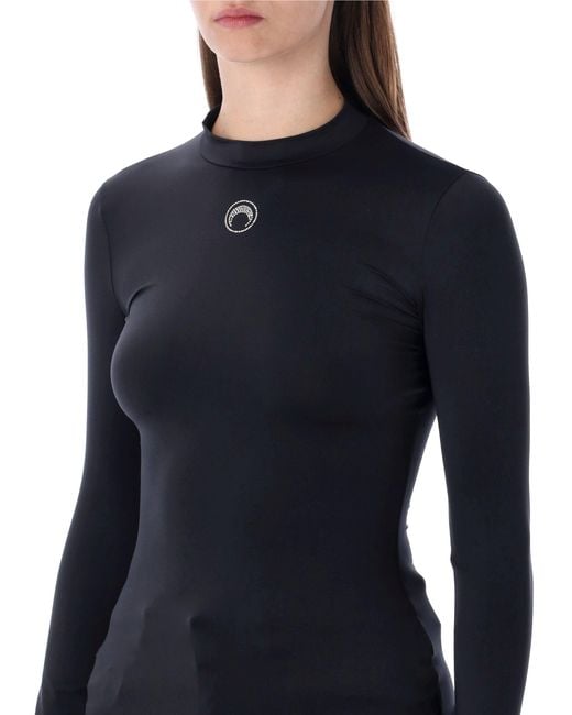 MARINE SERRE Blue Top Schwarz