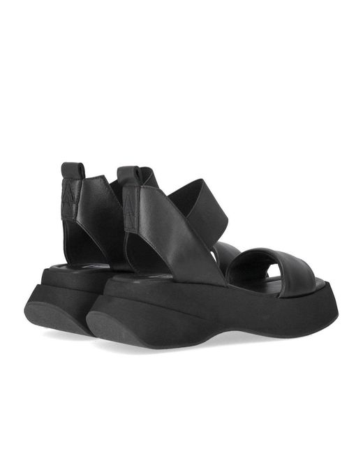 Elena Iachi Black Lena Platform Sandal