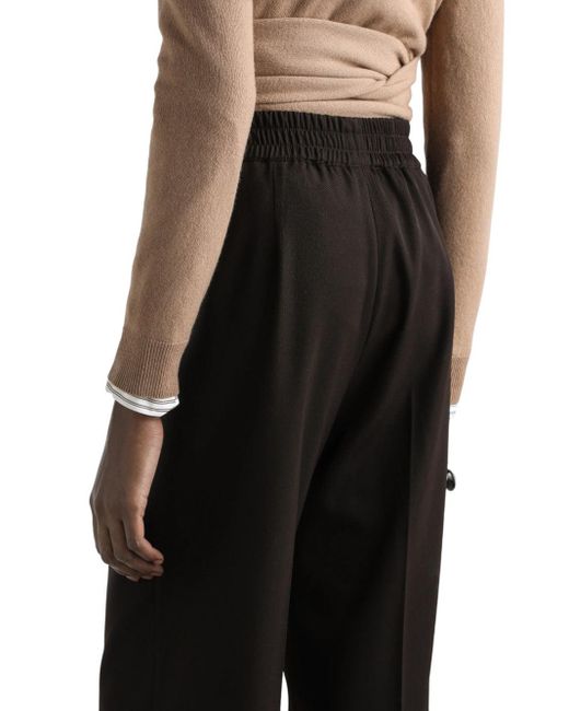 Dolce & Gabbana Wool Gabardine -broek in het Black