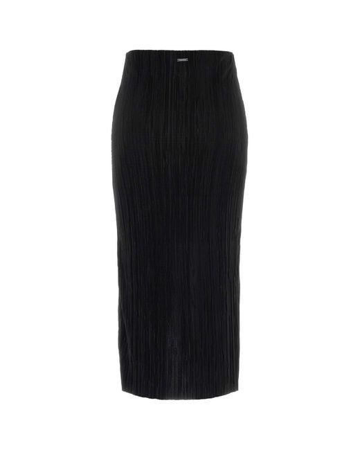 Calvin Klein Black Jersey Skirt