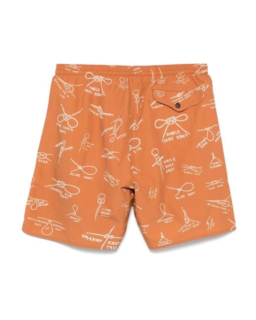 Filson Orange Oxbow Lake Trunks for men