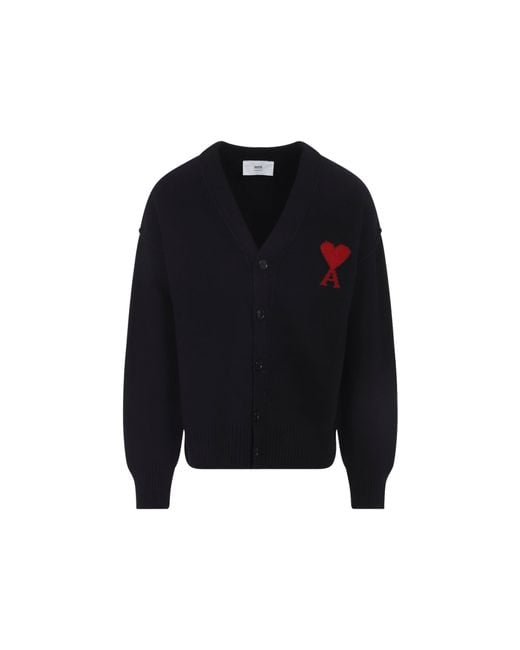 AMI Black Adc Cardigan