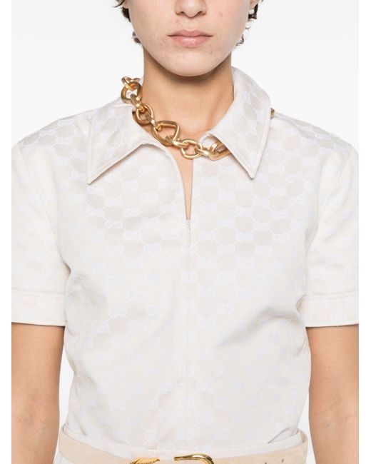 Gucci White Regular Printed Shirt