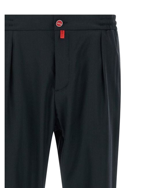 Kiton Hose mit Logo-Knöpfen in Blue für Herren