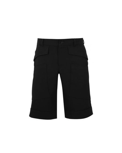 Burberry Black Wool Bermuda Shorts for men