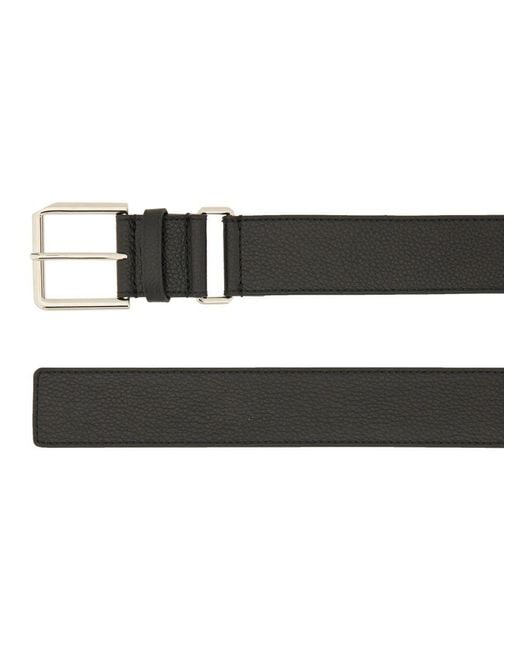 Givenchy Black Long Leather Belt for men