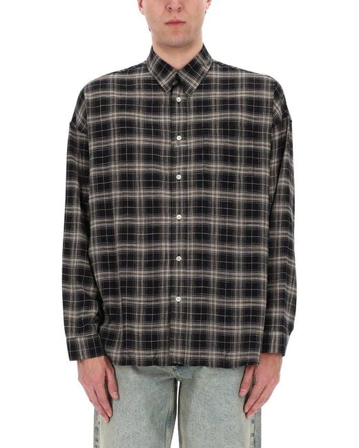 sunflower Black Camicia A Quadri for men