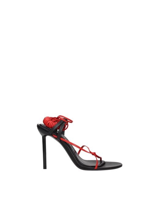 Ferragamo Pink Sandals/Flame Leather