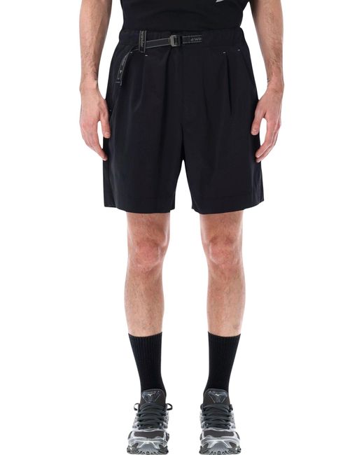 And Wander Black Technical Shorts for men