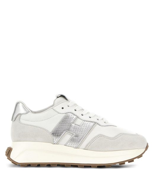 Hogan White H641 Leather Sneakers