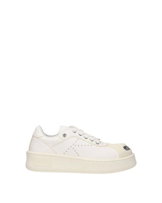 KENZO White Sneakers Frauen weißes Leder