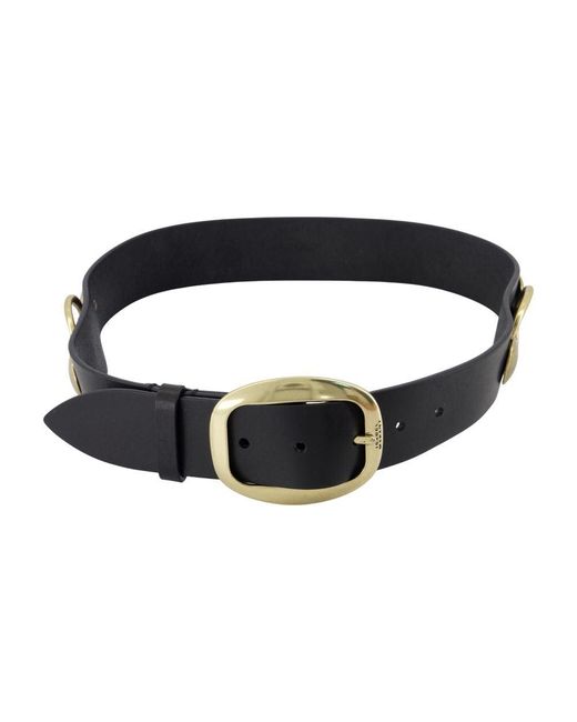 Isabel Marant Black Schwarzer Ledergürtel