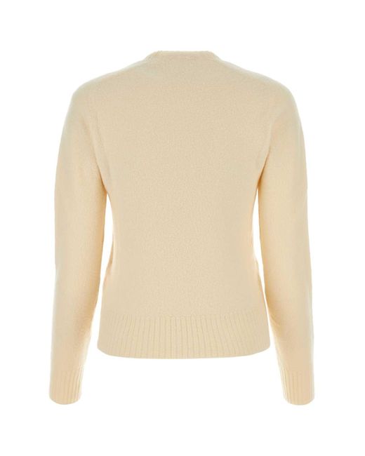 Jil Sander White Ivory Wool Sweater