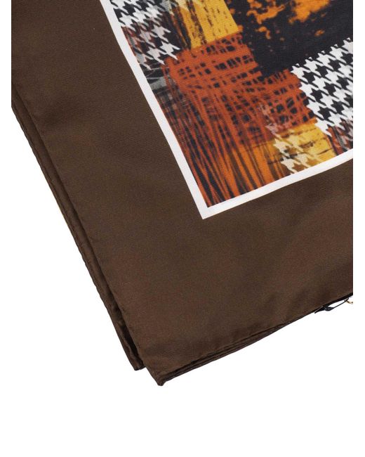 D'Aniello Orange Foulard Oceano