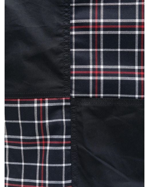 Barbour Black Transport Patchwork Tote Bag