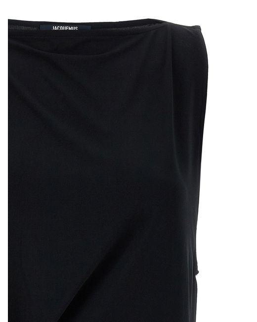 Jacquemus 'le Haut Peplo' Top in het Black