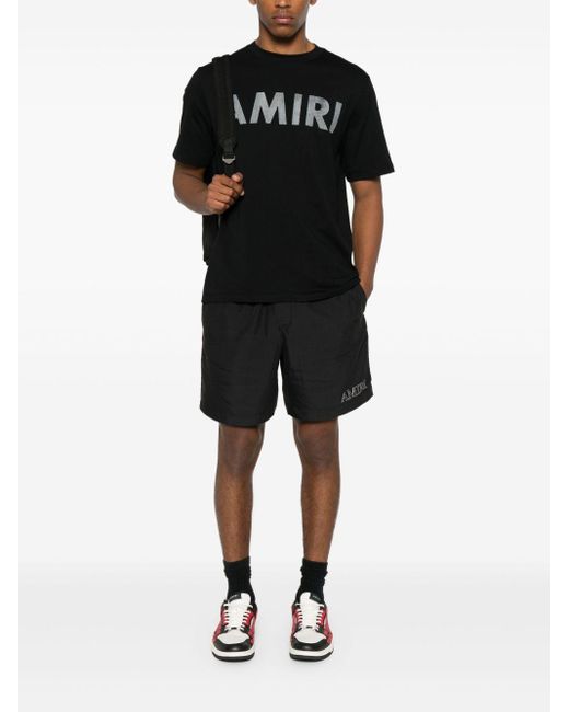 Amiri Bold Graphic Print Crew Neck T-Shirt in Black für Herren