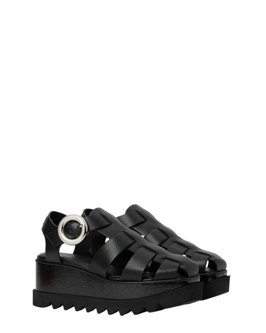 Stella McCartney Black Elyse Plateau Sandals for men