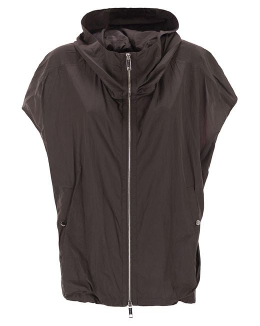 Sportmax Black Barbra1234 Übergroßer Taft-Trenchcoat